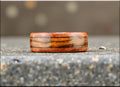 Bentwood Ring: Arbutus Burl, inlaid Teak wood, Deer Antler core