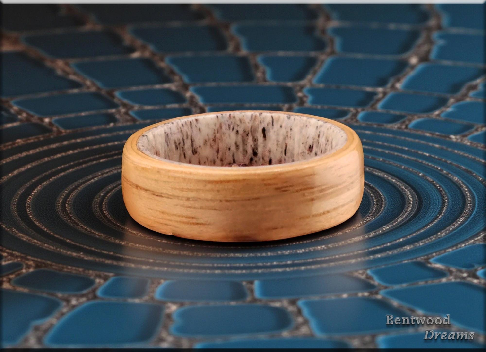 Bentwood Ring: Hickory, Deer Antler core